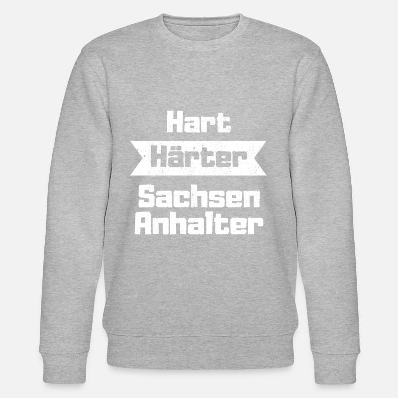 Sachsen Anhalter hart härter - Stanley/Stella Unisex Bio-Sweatshirt CHANGER  - Grau meliert