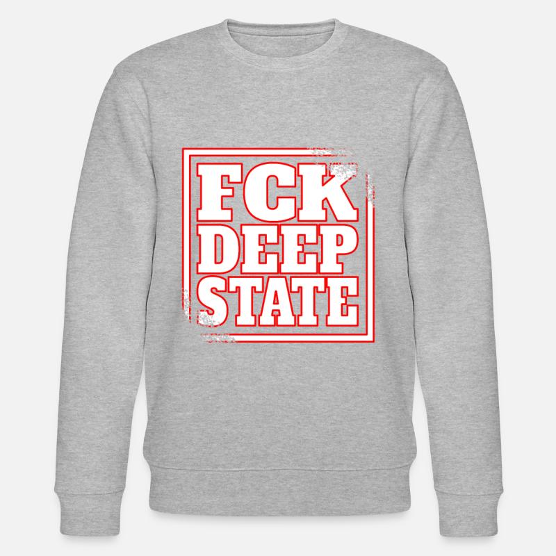 deep state - deepstate - deep state - Stanley/Stella CHANGER Unisex Organic Sweatshirt - heather grey