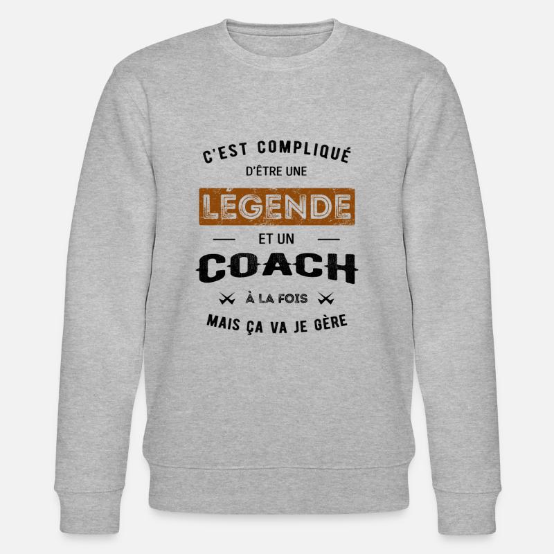 LÉGENDE ET COACH - Sweat bio CHANGER Stanley/Stella Unisexe - gris chiné