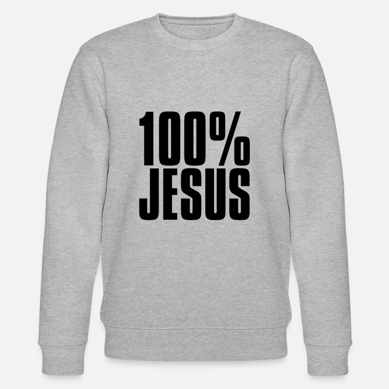 100% JÉSUS - Sweat bio CHANGER Stanley/Stella Unisexe - gris chiné