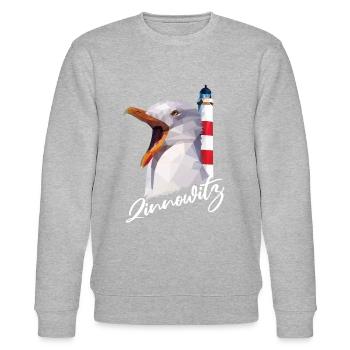 Zinnowitz Insel Usedom Ostsee Strand Souvenir - Stanley/Stella Unisex Bio-Sweatshirt CHANGER  - Grau meliert - Vorne - Nik (191cm) & Marisol (170cm)