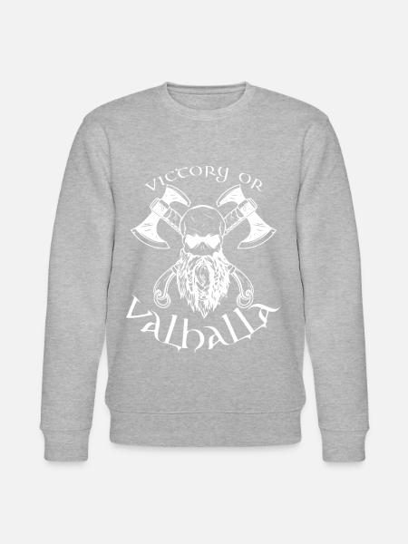 Victory or Valhalla - Stanley/Stella Unisex Bio-Sweatshirt CHANGER  - Grau meliert