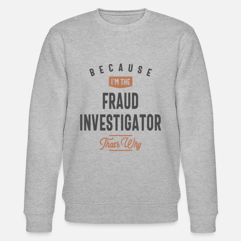 Beruf des Betrugsermittlers - Stanley/Stella Unisex Bio-Sweatshirt CHANGER  - Grau meliert