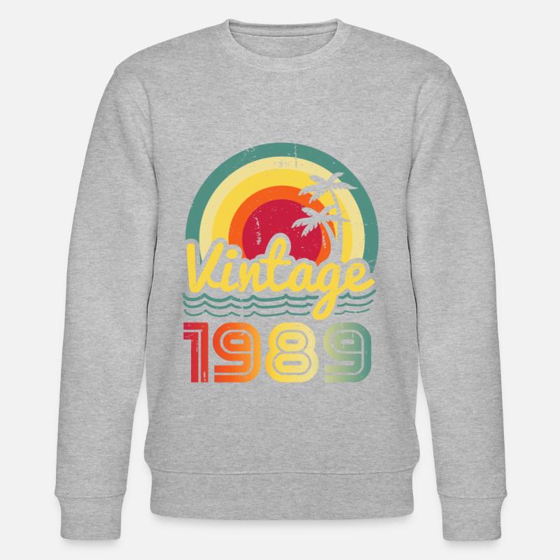 1989 - Stanley/Stella Unisex Bio-Sweatshirt CHANGER  - Grau meliert