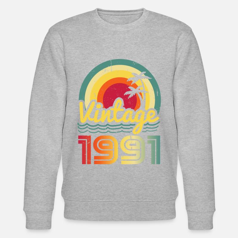 1991 - Stanley/Stella Unisex Bio-Sweatshirt CHANGER  - Grau meliert