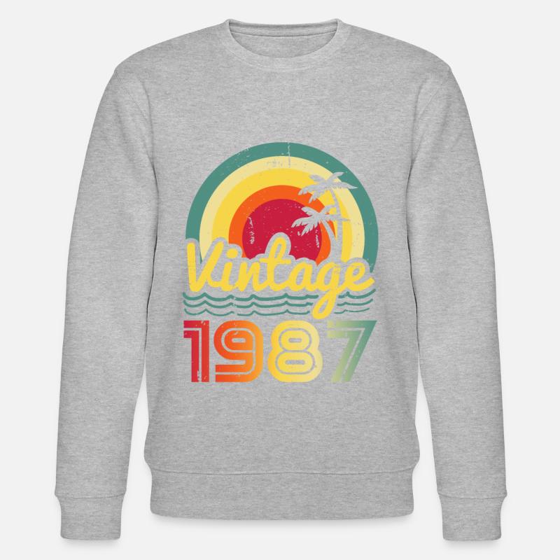 1987 - Stanley/Stella Unisex Bio-Sweatshirt CHANGER  - Grau meliert