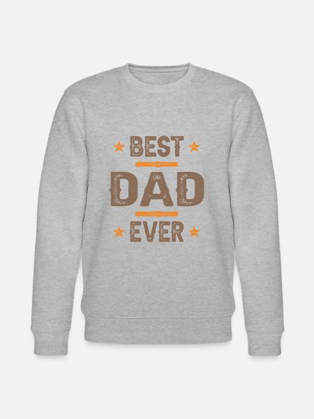 Best Dad Ever - Stanley/Stella CHANGER Unisex Organic Sweatshirt - heather grey