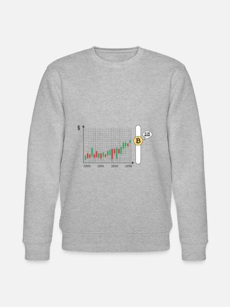 Bitcoin Bulle BTC Crypto Miner - Stanley/Stella CHANGER Unisex Organic Sweatshirt - heather grey