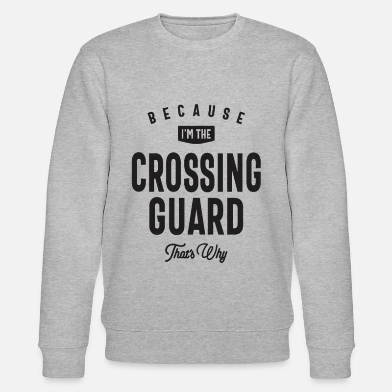 Berufsbezeichnung "Crossing Guard" Beruf - Stanley/Stella Unisex Bio-Sweatshirt CHANGER - Grau meliert