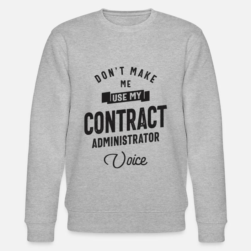 Vertragssachbearbeiter Beruf - Stanley/Stella Unisex Bio-Sweatshirt CHANGER  - Grau meliert