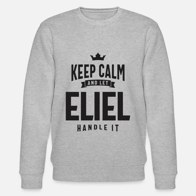Eliel Benutzerdefinierter Name - Stanley/Stella Unisex Bio-Sweatshirt CHANGER  - Grau meliert