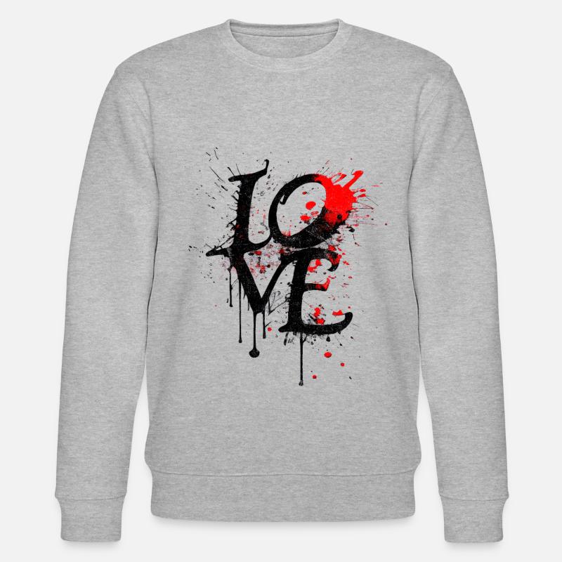 Liebe Liebe - Stanley/Stella Unisex Bio-Sweatshirt CHANGER  - Grau meliert