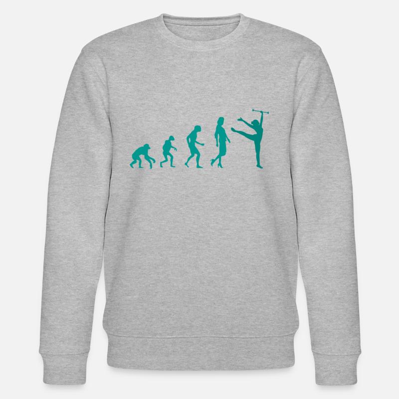Gymnastik Evolution Tanz Turnen - Stanley/Stella Unisex Bio-Sweatshirt CHANGER  - Grau meliert