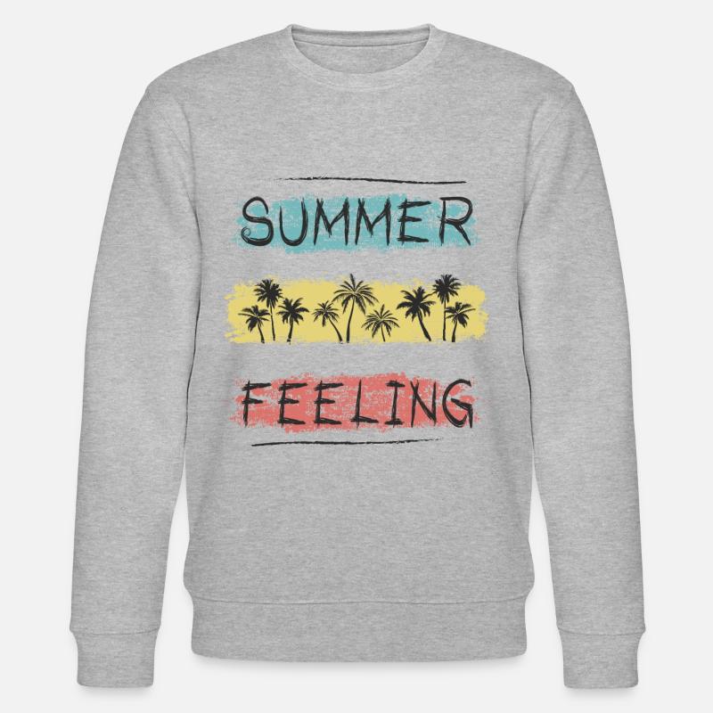 Sommergefühl - Stanley/Stella Unisex Bio-Sweatshirt CHANGER  - Grau meliert