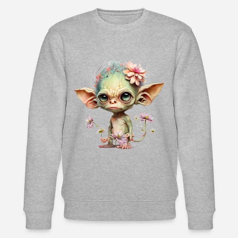 Mignon extraterrestre - Sweat bio CHANGER Stanley/Stella Unisexe - gris chiné
