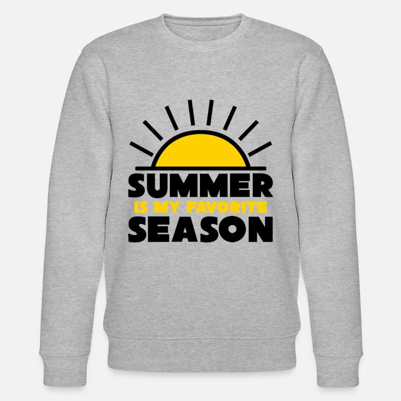 L’été est ma saison préférée - Sweat bio CHANGER Stanley/Stella Unisexe - gris chiné
