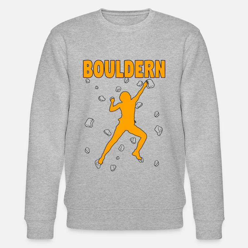 Bouldering Bouldering Climbing Boulderer Bouldering - Stanley/Stella CHANGER Unisex Organic Sweatshirt - heather grey