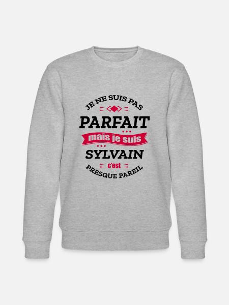 SYLVAIN PARFAIT - PRENOM SYLVAIN - Sweat bio CHANGER Stanley/Stella Unisexe - gris chiné