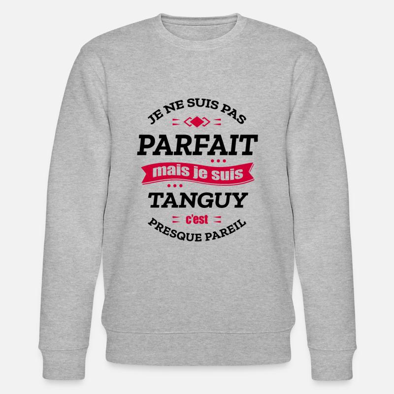 TANGUY PARFAIT - PRENOM TANGUY - Sweat bio CHANGER Stanley/Stella Unisexe - gris chiné