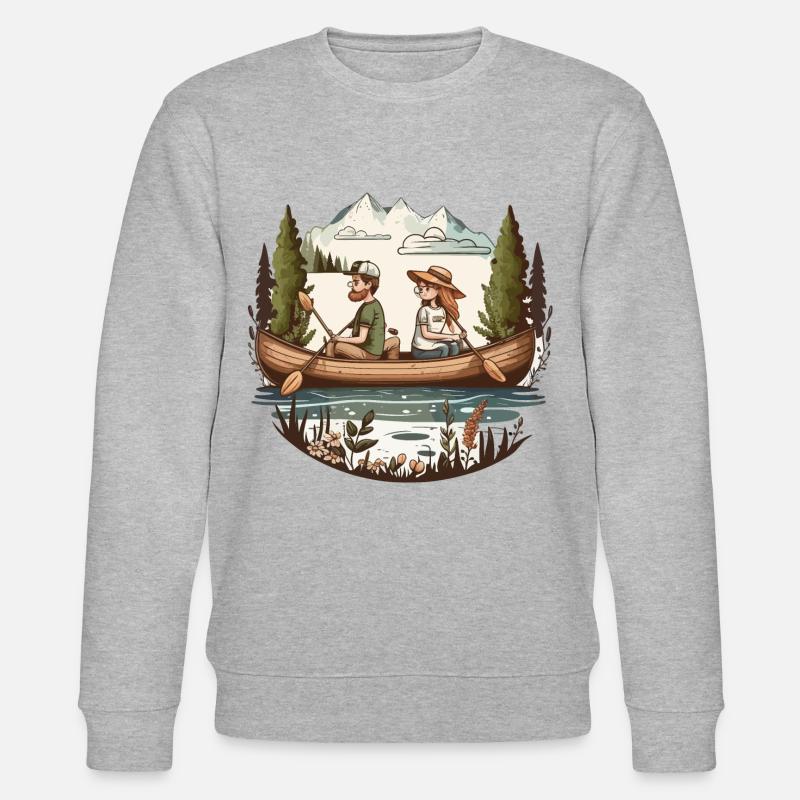 Die stillen Gewässer - Stanley/Stella Unisex Bio-Sweatshirt CHANGER  - Grau meliert