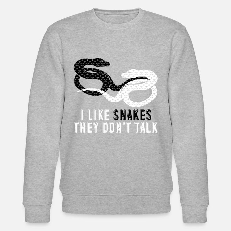 Snakes Snake - Stanley/Stella Unisex Bio-Sweatshirt CHANGER  - Grau meliert