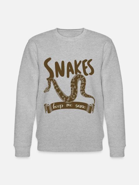 Snake Snakes - Stanley/Stella CHANGER Unisex Organic Sweatshirt - heather grey