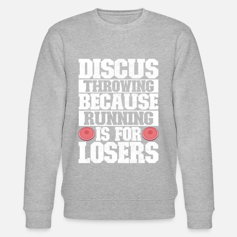 Diskuswerfer Diskuswerfen - Stanley/Stella Unisex Bio-Sweatshirt CHANGER  - Grau meliert
