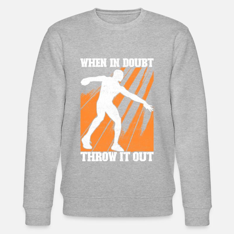 Discus thrower discus throw - Stanley/Stella CHANGER Unisex Organic Sweatshirt - heather grey