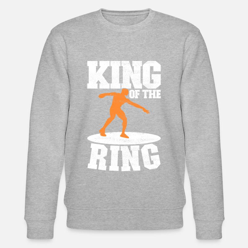 Diskuswerfer Diskuswerfen - Stanley/Stella Unisex Bio-Sweatshirt CHANGER  - Grau meliert