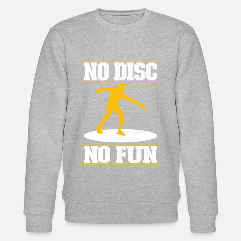 Diskuswerfer Diskuswerfen - Stanley/Stella Unisex Bio-Sweatshirt CHANGER  - Grau meliert