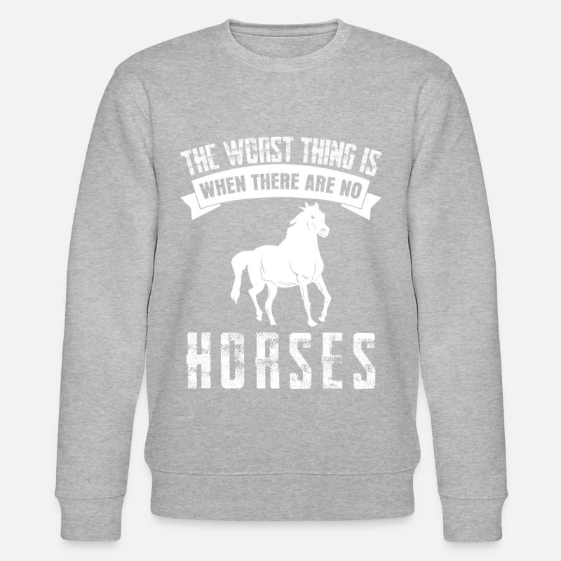 Équitation Chevaux - Sweat bio CHANGER Stanley/Stella Unisexe - gris chiné