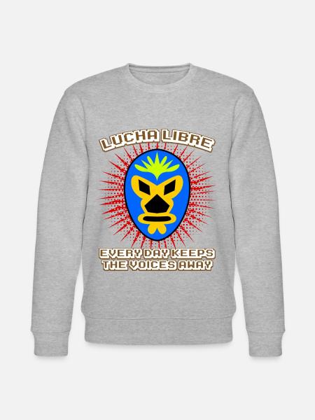 Lucha Libre Masks Mask Wrestling - Stanley/Stella CHANGER Unisex Organic Sweatshirt - heather grey