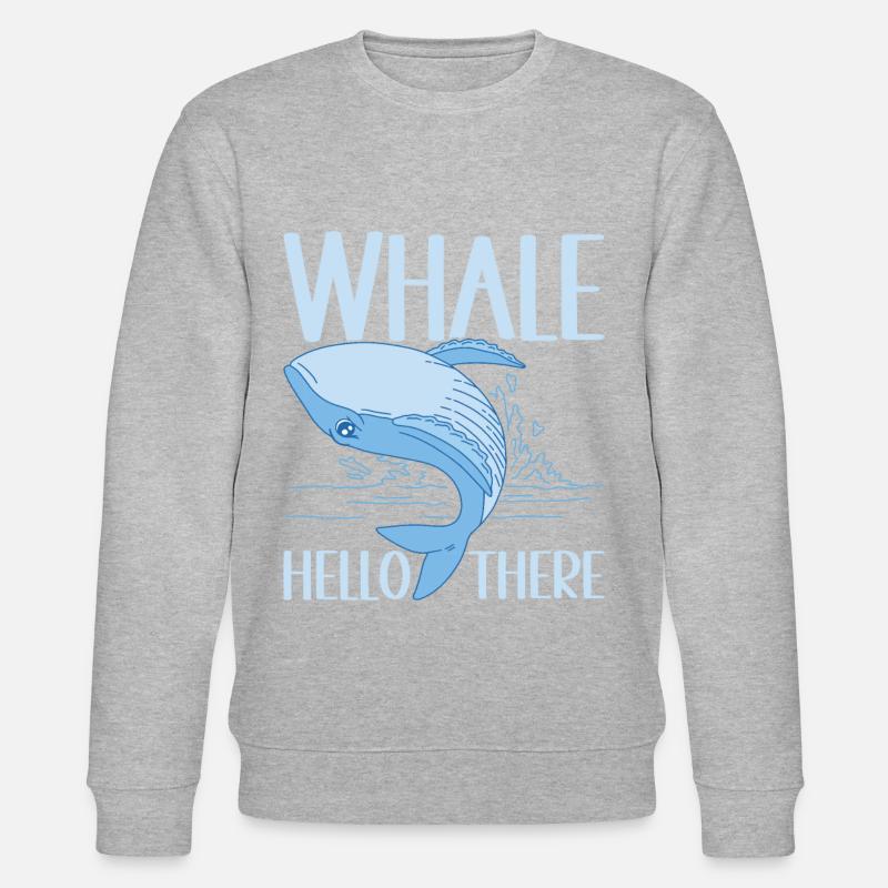 Whales Whale - Stanley/Stella CHANGER Unisex Organic Sweatshirt - heather grey
