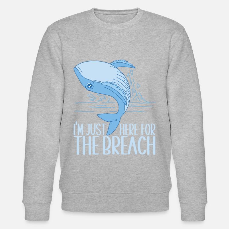 Whales Whale - Stanley/Stella CHANGER Unisex Organic Sweatshirt - heather grey