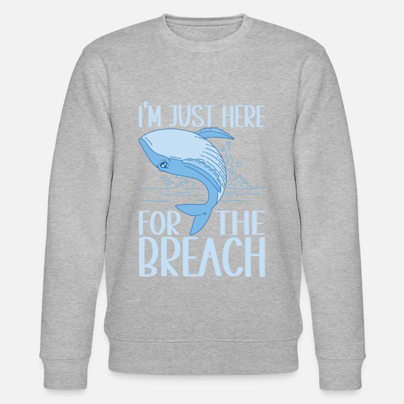 Baleines Baleine - Sweat bio CHANGER Stanley/Stella Unisexe - gris chiné
