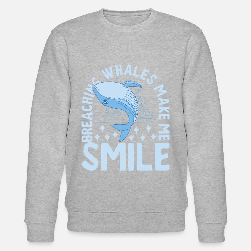 Baleines Baleine - Sweat bio CHANGER Stanley/Stella Unisexe - gris chiné