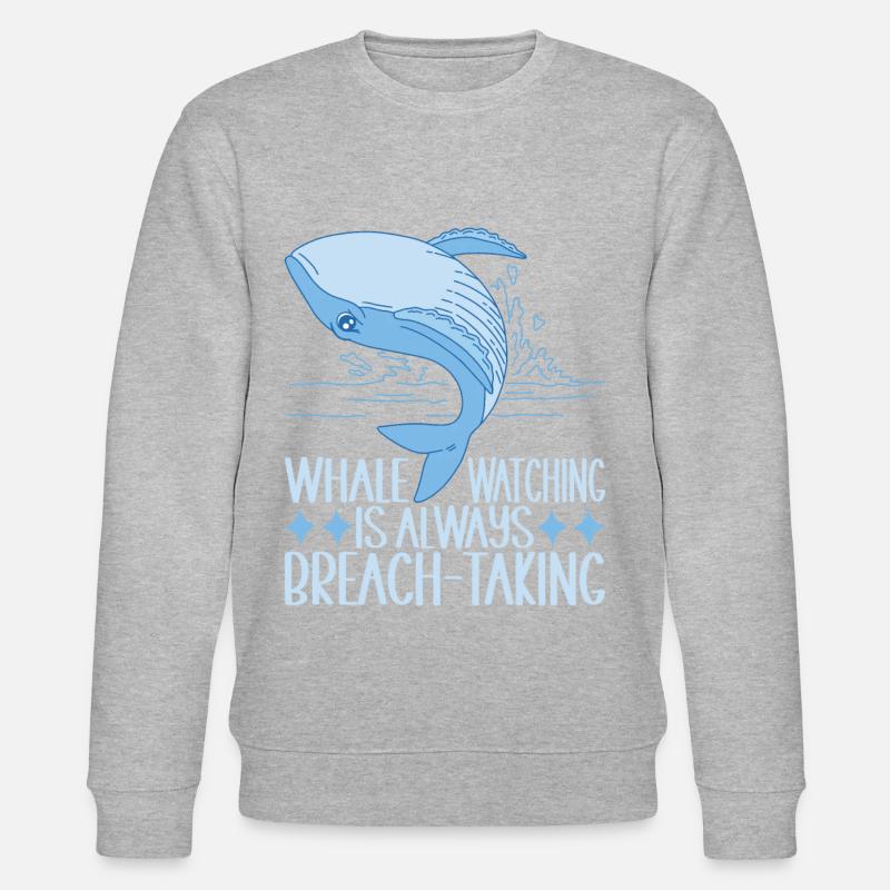 Baleines Baleine - Sweat bio CHANGER Stanley/Stella Unisexe - gris chiné