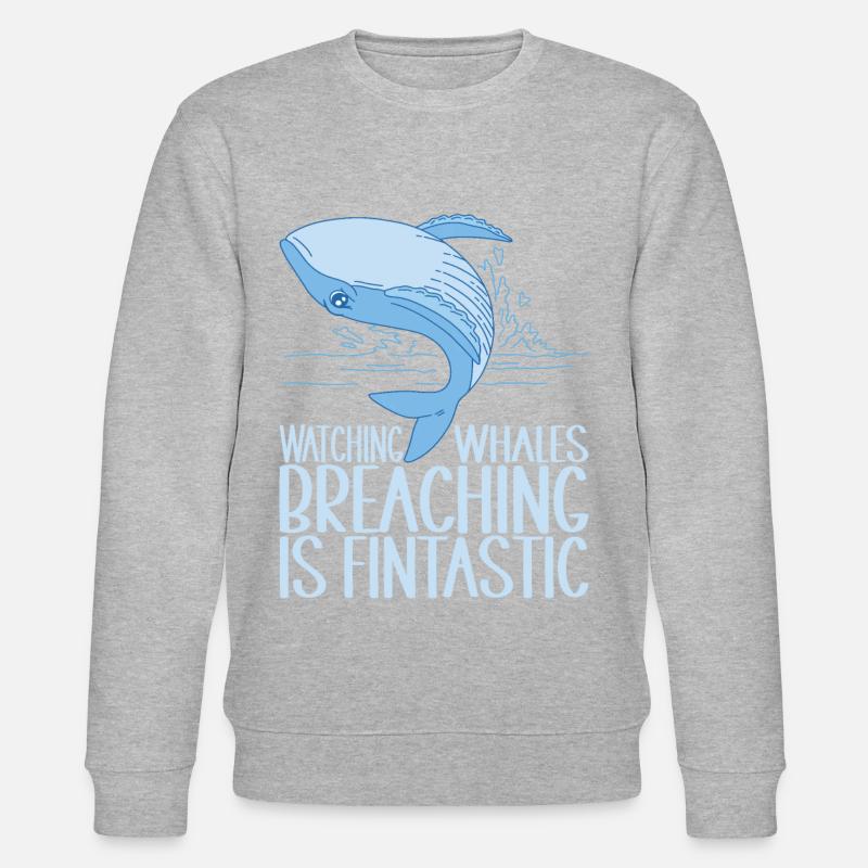 Baleines Baleine - Sweat bio CHANGER Stanley/Stella Unisexe - gris chiné