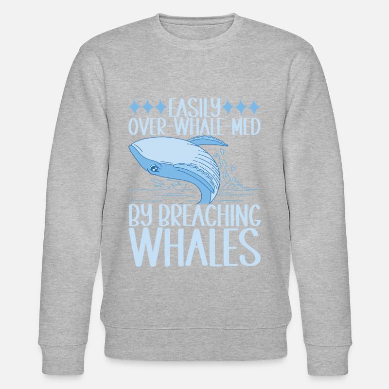 Baleines Baleine - Sweat bio CHANGER Stanley/Stella Unisexe - gris chiné