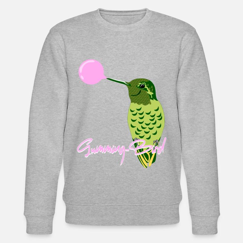 Colibri chewing-gum Colibris - Sweat bio CHANGER Stanley/Stella Unisexe - gris chiné