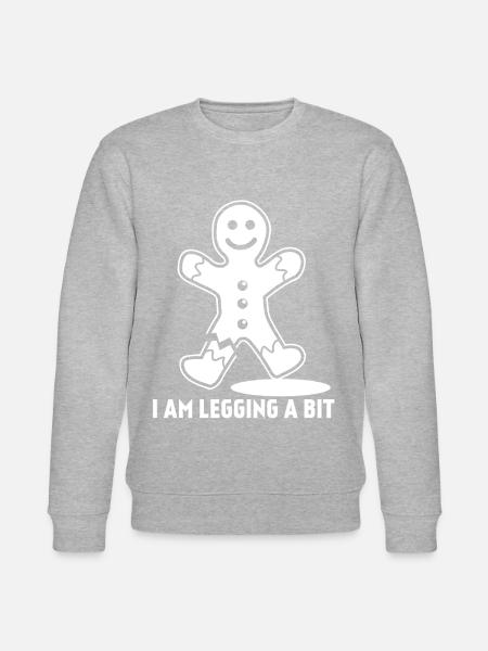 Admin Gamer Lag Gingerbread Man - Stanley/Stella CHANGER Unisex Organic Sweatshirt - heather grey