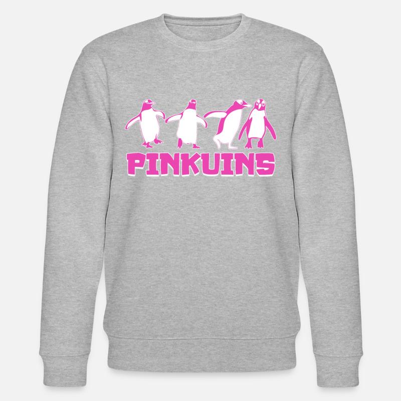 Penguin Funny Penguins - Stanley/Stella CHANGER Unisex Organic Sweatshirt - heather grey