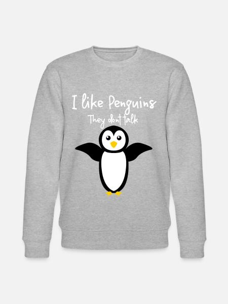 Penguin Cute Penguins - Stanley/Stella CHANGER Unisex Organic Sweatshirt - heather grey