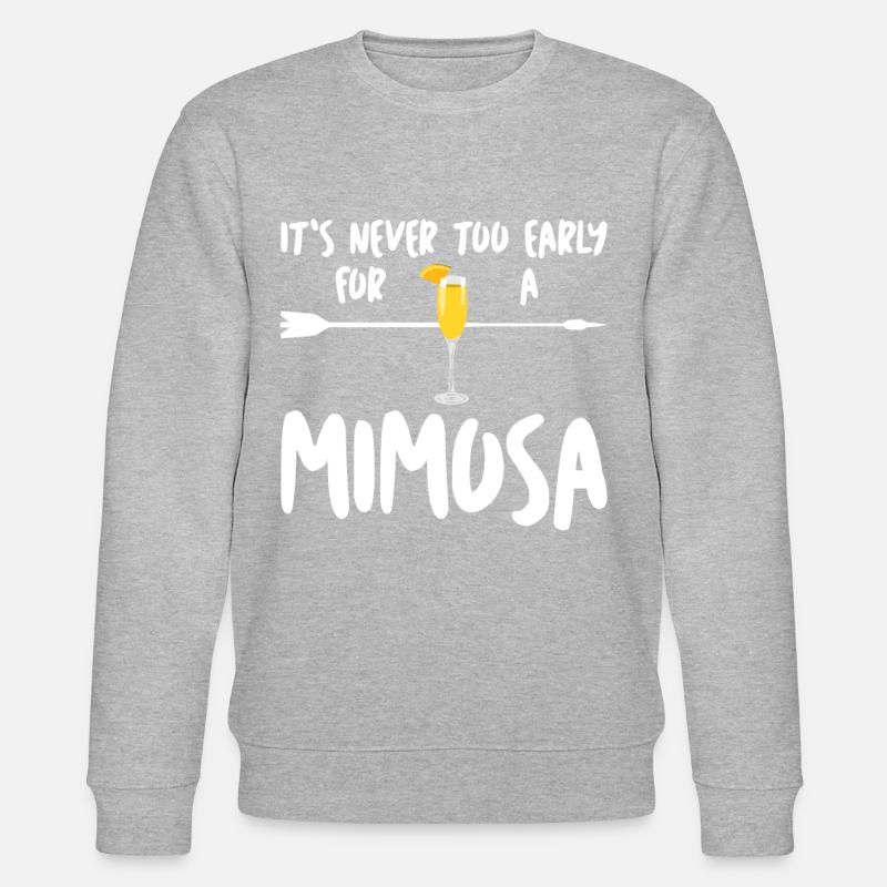 Mimosen Brunch Mimosa - Sweat bio CHANGER Stanley/Stella Unisexe - gris chiné