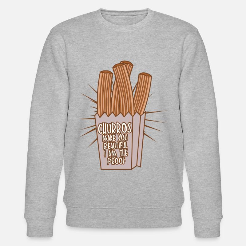 Churros Churro Churrería - Stanley/Stella Unisex Bio-Sweatshirt CHANGER - Grau meliert