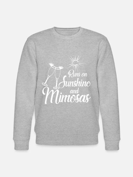 Mimosa Brunch Mimosas - Stanley/Stella CHANGER Unisex Organic Sweatshirt - heather grey