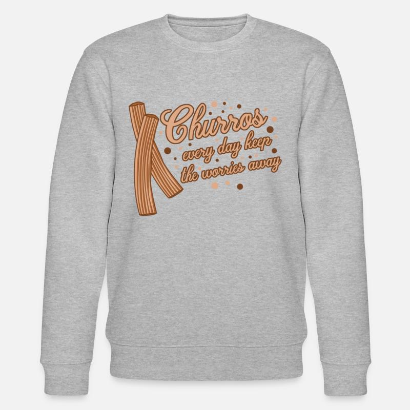 Churros - Stanley/Stella Unisex Bio-Sweatshirt CHANGER  - Grau meliert