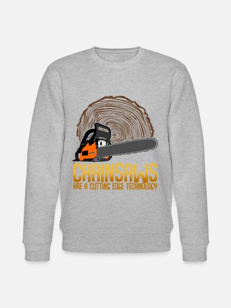 Chain Saw Chainsaw Lumberjack - Stanley/Stella CHANGER Unisex Organic Sweatshirt - heather grey