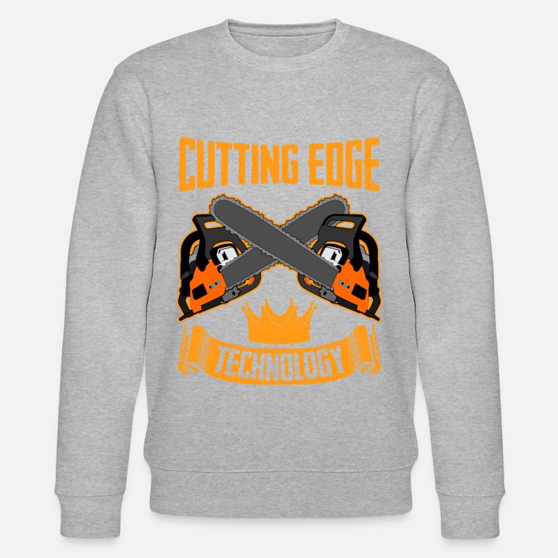 Tronçonneuse Tronçonneuse - Sweat bio CHANGER Stanley/Stella Unisexe - gris chiné