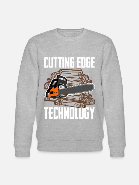 Chain Saw Lumberjack Chainsaw - Stanley/Stella CHANGER Unisex Organic Sweatshirt - heather grey
